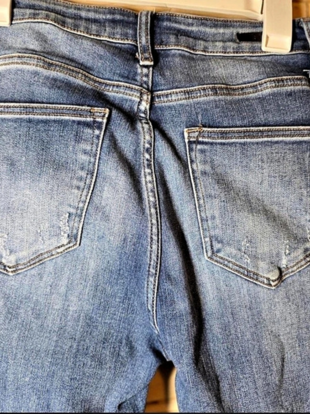 Risen Distressed Skinny Jeans in Blue Waist 30/11 - Picture 4 of 7